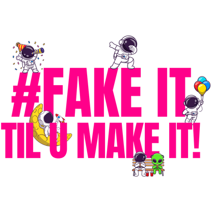 #Fake it Til u make it Hoodie 🚀🤔